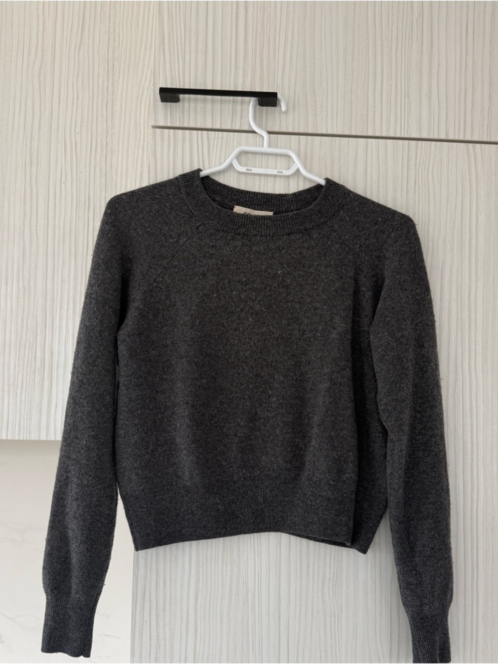 TNA Wool Charcoal Crewneck Sweater